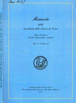 Memorie della Accademia delle Scienze di Torino. Classe di Scienze fisiche, Matematiche e Naturali. Serie V, volume 30