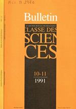 Bulletin de la Classe des Sciences. Anno 1991 n.10/11. Anno 1995 n.1/6