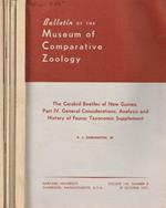 Bulletin of the Museum of Comparative Zoology. Vol.142, 1971, 5 fasc