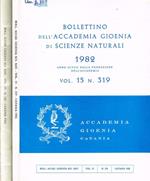 Bollettino dell'Accademia Gioenia di scienze naturali. Vol.15, n.319, 320, anno 1982