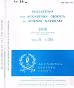 Bollettino dell'Accademia Gioenia di scienze naturali. Vol.31, n.354, 355, anno 1998