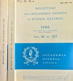 Bollettino dell'Accademia Gioenia di scienze naturali. Vol.21, n.333, 334, anno 1988