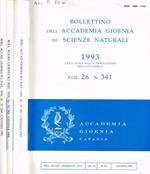 Bollettino dell'Accademia Gioenia di scienze naturali. Vol.26, n.341, 343, 344, 345, anno 1993