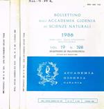 Bollettino dell'Accademia Gioenia di scienze naturali. Vol.19, n.327, 328, 329, anno 1986