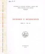 Accademia di scienze lettere e belle arti degli zelanti e dei dafnici. Memorie e rendiconti serie II- vol.III, 1973