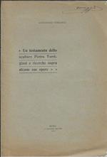 Un testamento dello scultore Torrigiani e ricerche sopra alcune sue opere
