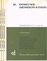 Il comune democratico. Rivista delle autonomie locali. Anno XXII, 1967, n.1, 2, 3