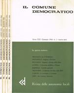 Il comune democratico. Rivista delle autonomie locali. Anno XXI, 1966, n.1, 2, 3, 6