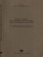 Roma e l'Italia nel contesto della Storia delle Università Ungheresi