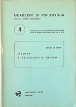 Elementi di psicologia di gruppo