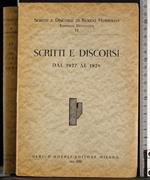 Scritti e discorsi. Dal 1927-1928. Vol VI