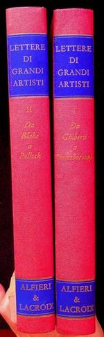 Lettere di grandi artisti: vol. 1: Da Ghiberti a Gainsborough; vol. 2: Da Blake a Pollock.\r\n