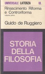 Rinascimento Riforma E Controriforma- De Ruggiero- Laterza- Ul