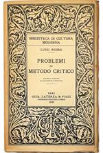 Problemi di metodo critico