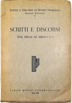 Scritti e discorsi Dal 1925-III al 1926-IV-V E. F