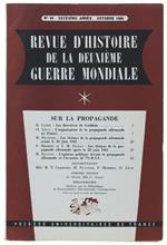 Revue D'Histoire De La Deuxième Guerre Mondiale