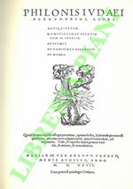 Philonis Iudei Alexandrini Libri Antiquitatum. Quaestionum et solutionum in Genesin. De Essaeis. De Nominibus Hebraicis. De Mundo.