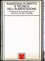 Rassegna di diritto e tecnica dell'alimentazione