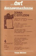 Nuova Dwf Donnawomanfemme N. 4 - Donna E Istituzioni