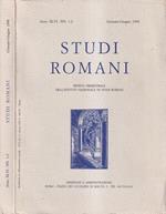 Studi romani, anno XLVI, numero 1-2, gennaio-giugno 1998