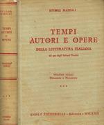 Tempi, Autori e Opere della letteratura italiana vol.III