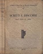 Scritti e discorsi dal 1932 al 1933