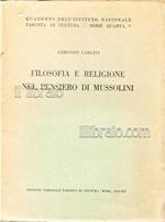 Filosofia e religione nel pensiero di Mussolini