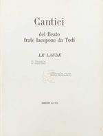 Cantici del Beato frate Iacopone da Todi. Le Laude