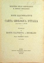 Note illustrative della carta geologica d'Italia alla scala 1:100.000 Foglio di Monte Falterona e Dicomano