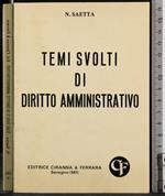 Temi svolti di Diritto Amministrativo