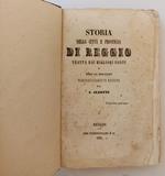 Storia Della Città E Provincia Di Reggio- Aleotti- Torreggiani- 1852- Xfs44