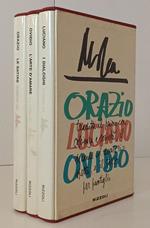 Cofanetto 3 Volumi Orazio Ovidio Satire Arte Di Amare Tradotti Da Mosca- Xfs