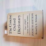 The CONCISE OXFORD DICTIONARY 1540 pages with thumb index FOURTH EDITION 1954