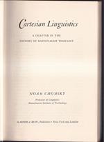 Cartesian Linguistic A chapter in the history of rationalist thought