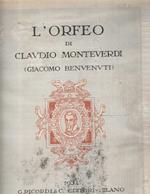 L' Orfeo . favola pastorale in un prologo e cinque atti di Alessandro Striggio