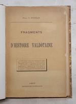 Fragments et notes d'histoire valdotaine