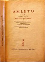 Amleto. 1918 Cinque atti. Riccardo Bacchelli