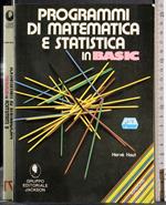 Programmi di matematica e statistica in basic