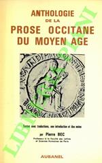 Anthologie de la prose occitane du moyen age (XII-XV siècle)