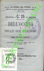 Dell’occhio e delle sue funzioni