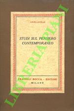 Studi sul pensiero contemporaneo.