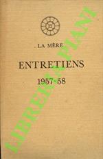 Entretiens 1957-58