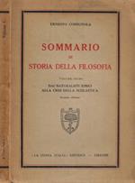 Sommario di storia della filosofia vol. I - Dai naturalisti ionici alla crisi della scolastica