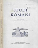 Studi Romani, anno XXXIV, n. 3 - 4, luglio - dicembre 1986