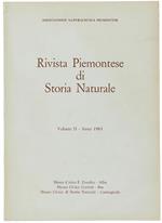 Rivista Piemontese Di Storia Naturale. Volume Ii