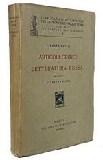 Articoli Critici Di Letteratura Russa