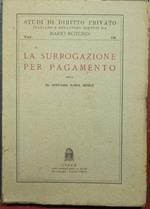 surrogazione per pagamento