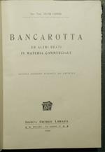 Bancarotta ed altri reati in materia commerciale