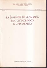 nozione di 'Romano' tra cittadinanza e universalità