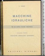 Macchine idrauliche. Vol 3